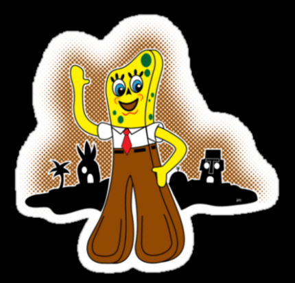 Spongebob Gum Decal Sticker