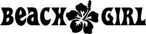 Beach Girl Decal Sticker