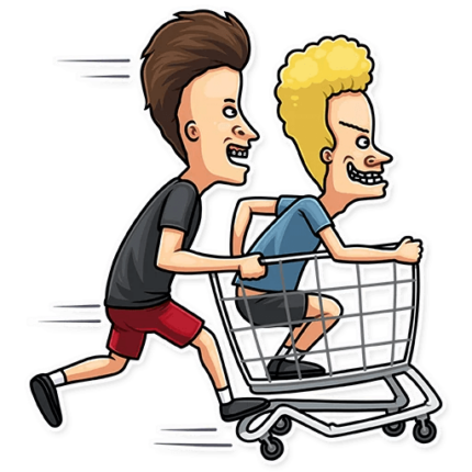 beavis and butthead mtv funny cartoon sticker_26