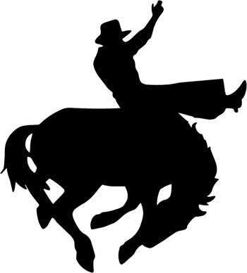 Bronc Rider Decal