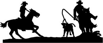 Cowboy Round Up 2 Decal