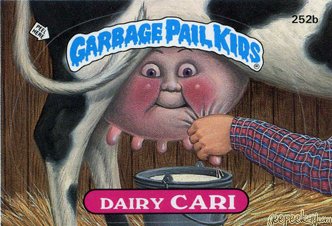 Dairy CARI Funny Sticker Name Decal