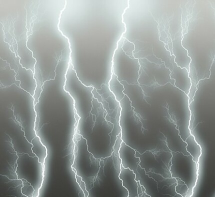 Lightning Silver Vinyl Sheet
