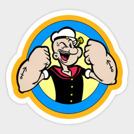 POPEYE ROUND STICKER