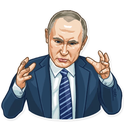 president vladimir putin political sticker 30