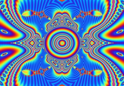 psychedelic art stickers wall decal 09a