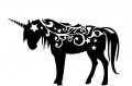 unicorn fancy decal