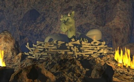 Dragons and Skull Wall Decals 13