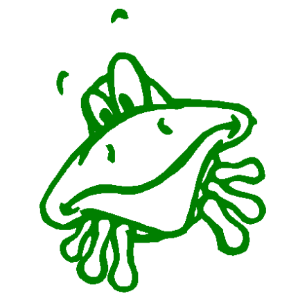 Frog Head vinyl sticker