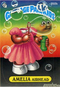 AMELIA AirHead Funny Sticker Name Decal