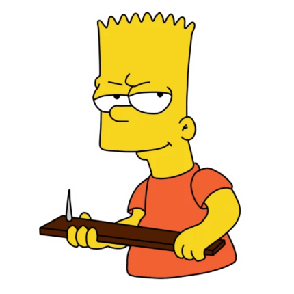 bart-simpson-NAIL Sticker