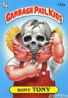 Bony TONY Funny Sticker Name Decal