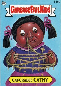 Cat Cradle CATHY Funny Sticker Name Decal