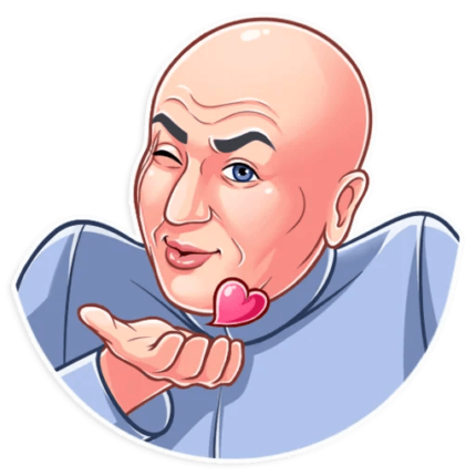 dr evil funny tv show sticker 2
