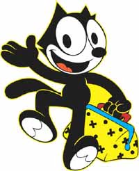 Felix the Cat Digital Diecut Decal Stickers 03