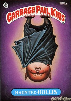 Haunted HOLLIS Funny Sticker Name Decal