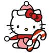 Hello K at Christmas Time Decal