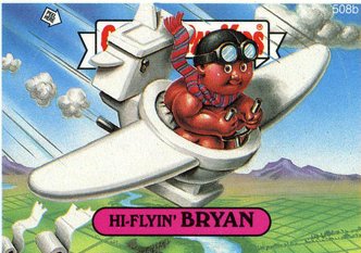 Hi Flyin BRYAN Funny Sticker Name Decal