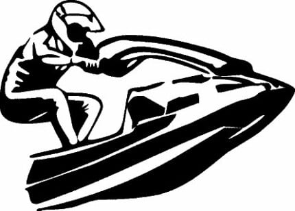 Jet Ski Die Cut Decal