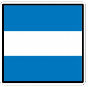 Nautical Flag Alphabet J