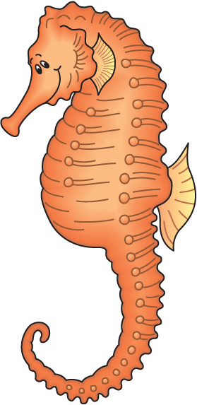 Seahorse Color Fish Sticker 2