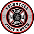 Vounteer-FD COLOR FIREFIGHTER STICKER 44