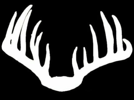 Diecut Deer Rack Decal