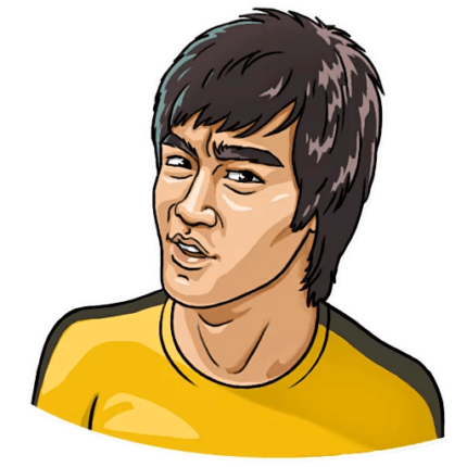 bruce dragon lee celebrity sticker_7
