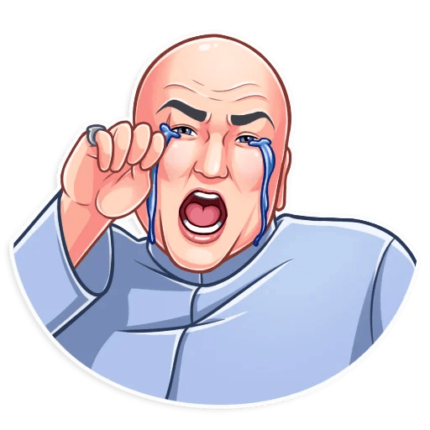 dr evil funny tv show sticker 6
