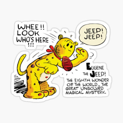 Eugene the jeep wonder sticker