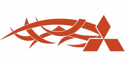 Mitsubishi Tribal Auto Side Graphics (Pair)