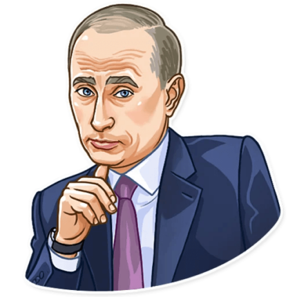 president vladimir putin political sticker 7