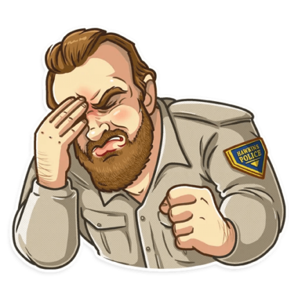 stranger things netflix stricker 6