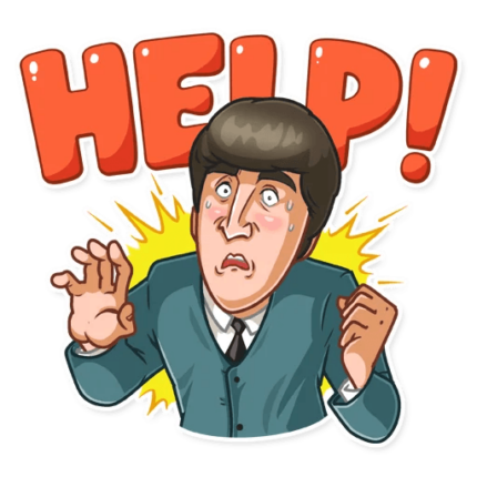 the beatles music group sticker 4