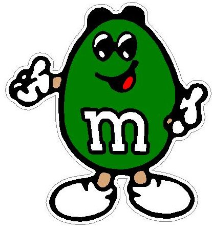 M&M PEANUT GREEN