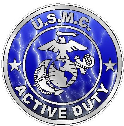 ACTIVE DUTY MILITARY FILLS lighting blue