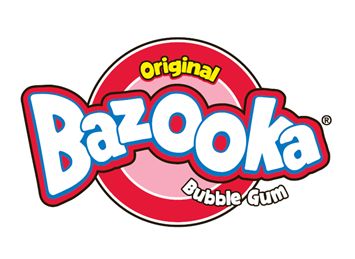 BAZOOKA GUM LOGO STICKER
