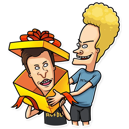 beavis and butthead mtv funny cartoon sticker_22