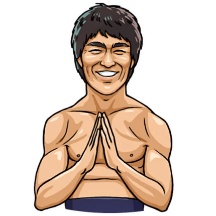 bruce dragon lee celebrity sticker_8