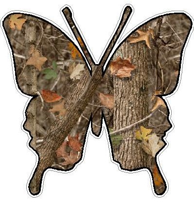 Butterfly Camo Sticker 2 - NATURE