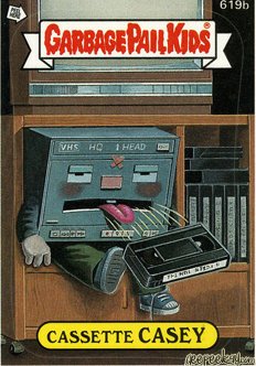 Cassette CASEY Funny Sticker Name Decal