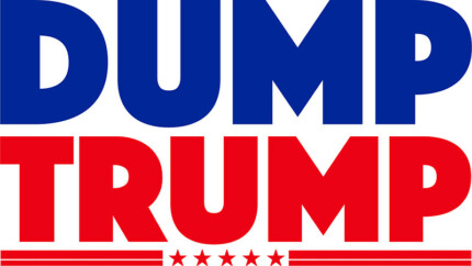 DUMP TRUMP STICKER 1