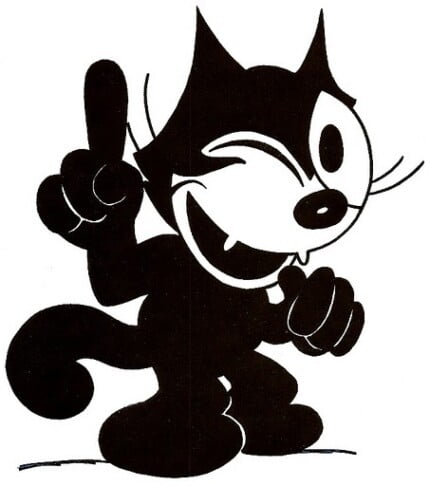 Felix the Cat Digital Diecut Decal Stickers 06