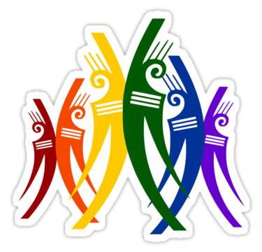 gay and straight alliance sticker