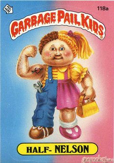 Half NELSON Funny Sticker Name Decal