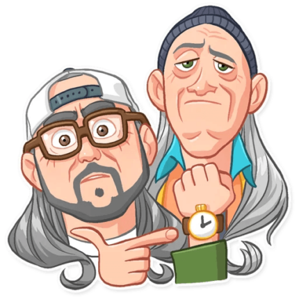 jay and silent bob funny cartoon wall sticker 24