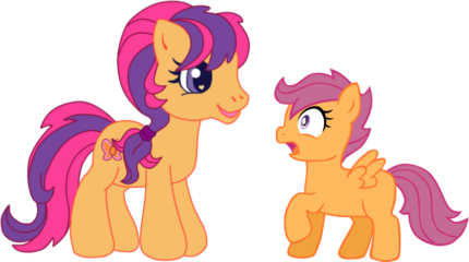 my little pony orange sticker 2