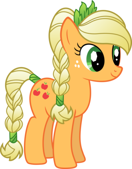 my little pony orange sticker