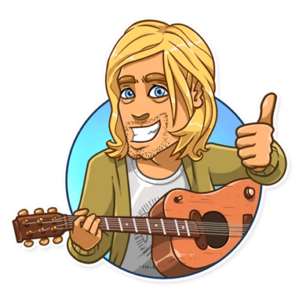 NIRVANA kurt cobain grunge is dead band sticker 19