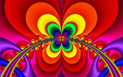 psychedelic patterns wall decal or window sticker 11